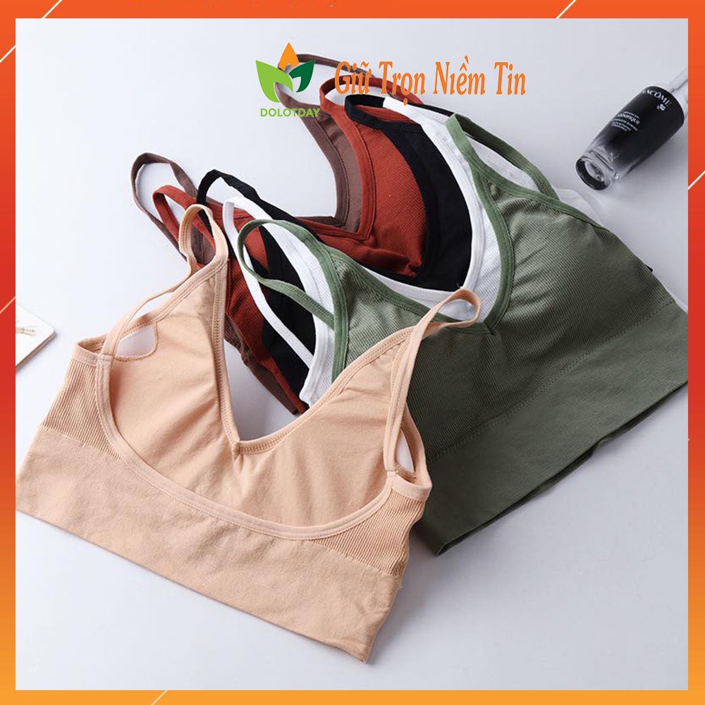 Áo Bra Len Tăm - Áo Ngực Khoét Lưng Chữ U - Kèm Mút Đệm Mỏng Sexy BRA01