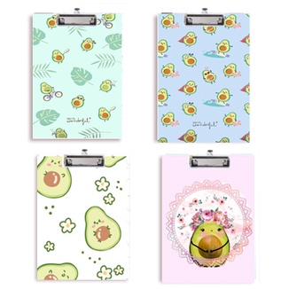 Kẹp tài liệu bìa cứng quả bơ KTLG34 dễ thương  avocado cute size A4 hoạt hình