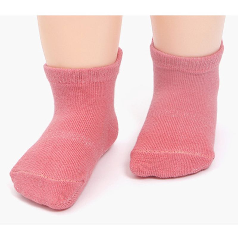 Set 12 Đôi Vớ Cotton Chống Trượt Cho Bé