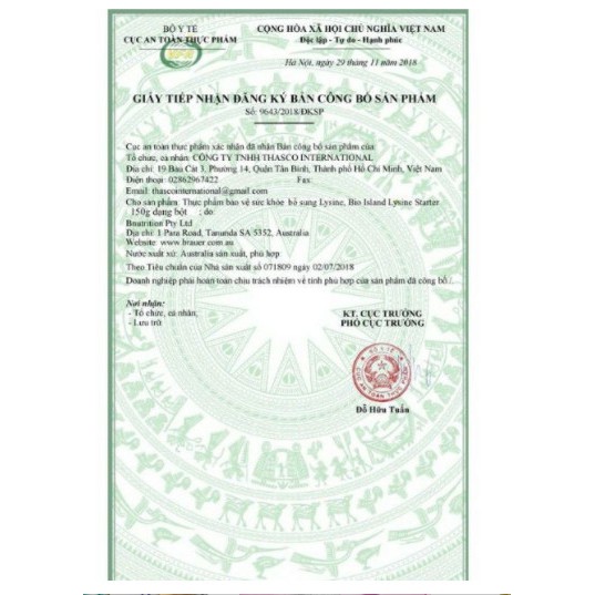 Bio Island Lysine [Úc] - Tăng Chiều Cao, Tăng Chuyển Hóa Cho Trẻ - Giúp Bé Ăn Ngon Hơn