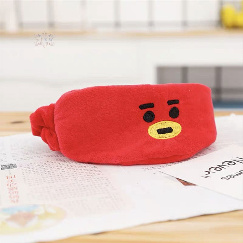 VN (Hàng Mới Về) Băng Đô Co Giãn Phong Cách Bts Bt21 Dùng Rửa Mặt / Trang Điểm Cho Nam Nữ