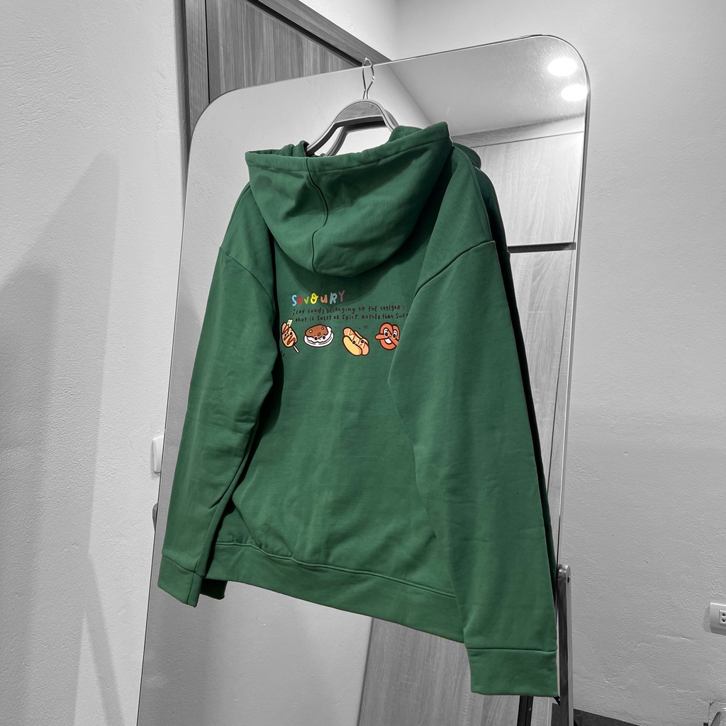 Áo Khoác nỉ nam nữ MEANSTORE hoodie zip có mũ basic mềm mại unisex form rộng Ulzzang - Xanh lá