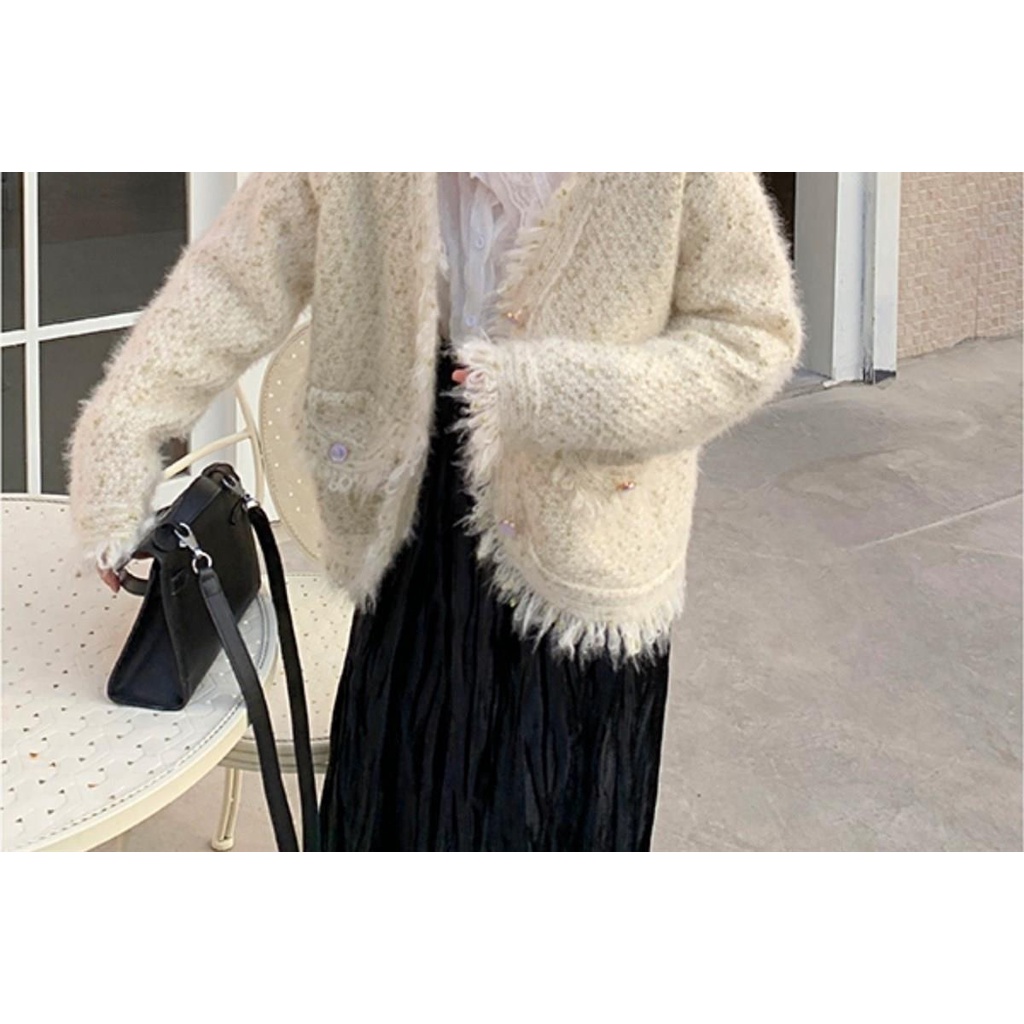 Bán Chạy!F &amp; X 2022 Áo Khoác Cardigan Dệt Kim Nhẹ Nhàng Thiết Kế Đường Phố Sang Trọng Phong Cách Mới Mùa Xuân Thu 2022