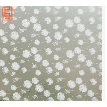 Giấy dán kính hoa bồ công anh trắng- khổ rộng 45cm