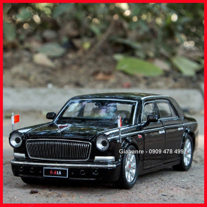 Xe Mô Hình Kim Loại Siêu Xe Hồng Kì Hongqi L5 Faw Tỉ Lệ 1:32  - 9727