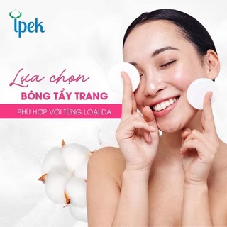 Bông tẩy trang Hàn Quốc Ipek 150 miếng.