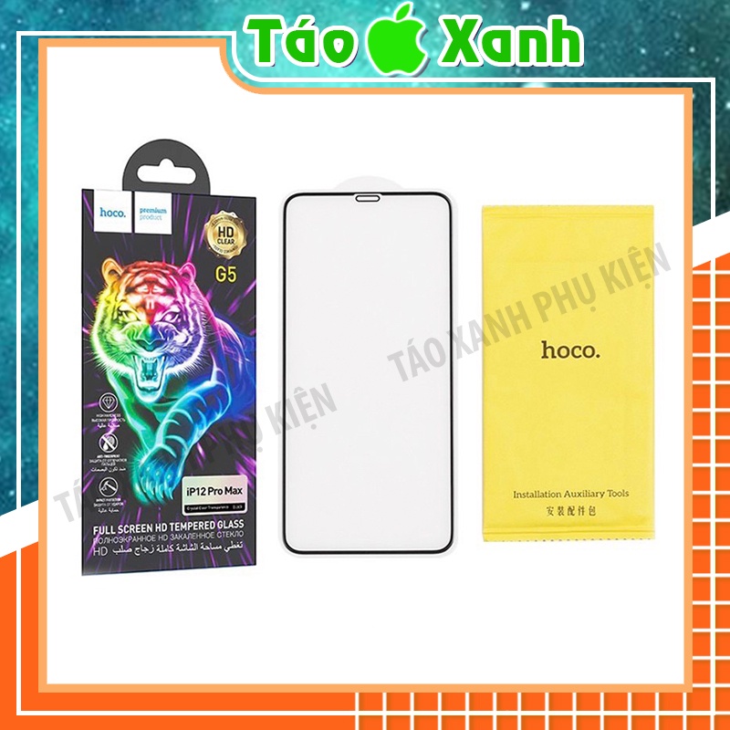 Táo Xanh Phụ Kiện - Kính Cường Lực Full Màn - Hạn Chế Vân Tay CHÍNH HÃNG Hoco G5