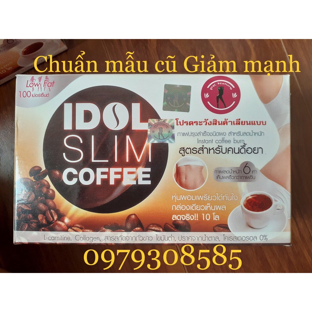 02 HỘP CAFFEE IDOL SLIM GIẢM MẠNH MẪU CŨ HÀNG THÁI LAN CHÍNH HÃNG