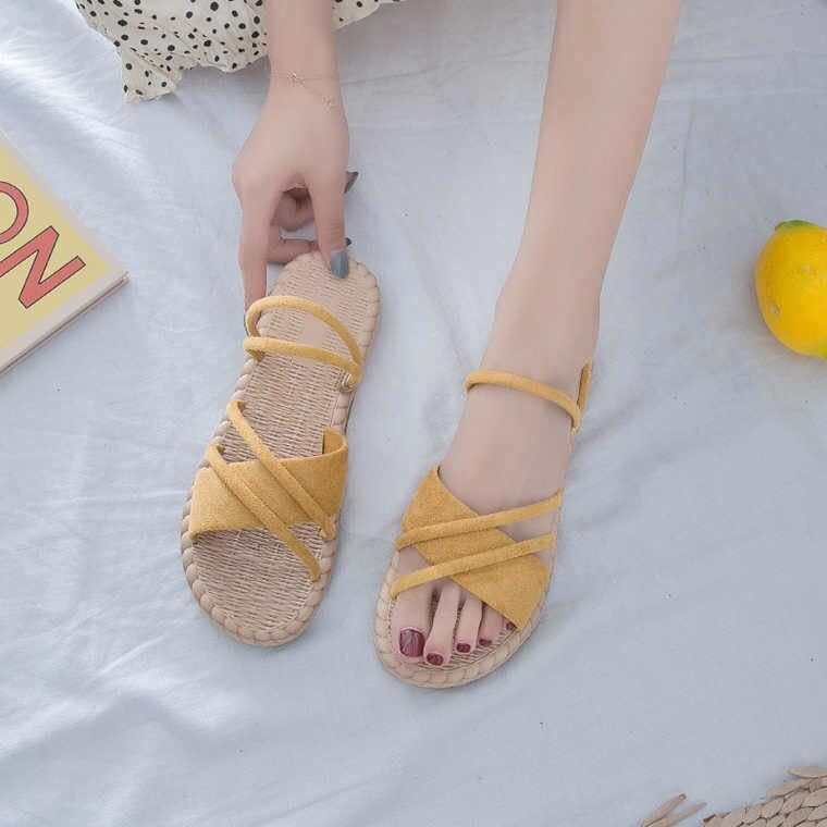 Xăng đan Đế Bằng Thời Trang Mùa Hè Cho Nữ