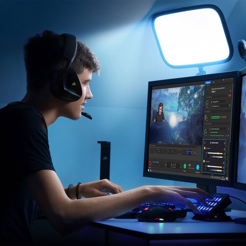 Đèn Stream Elgato Key Light Air - Đèn livestream quay phim