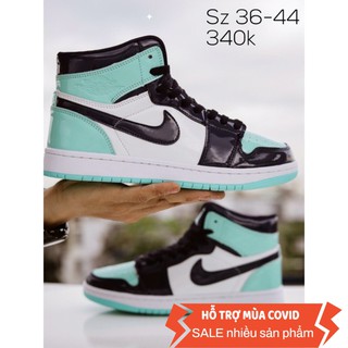✔️giày jordan 1 cổ cao xanh logo đen fullbox