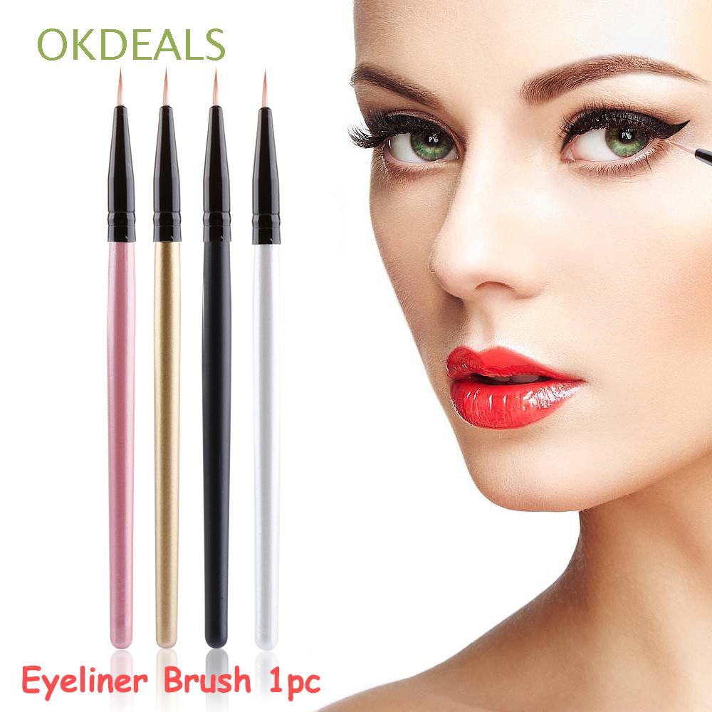 OKDEALS Wooden handle NEW Beauty Cosmetic Makeup Eyeliner Brush