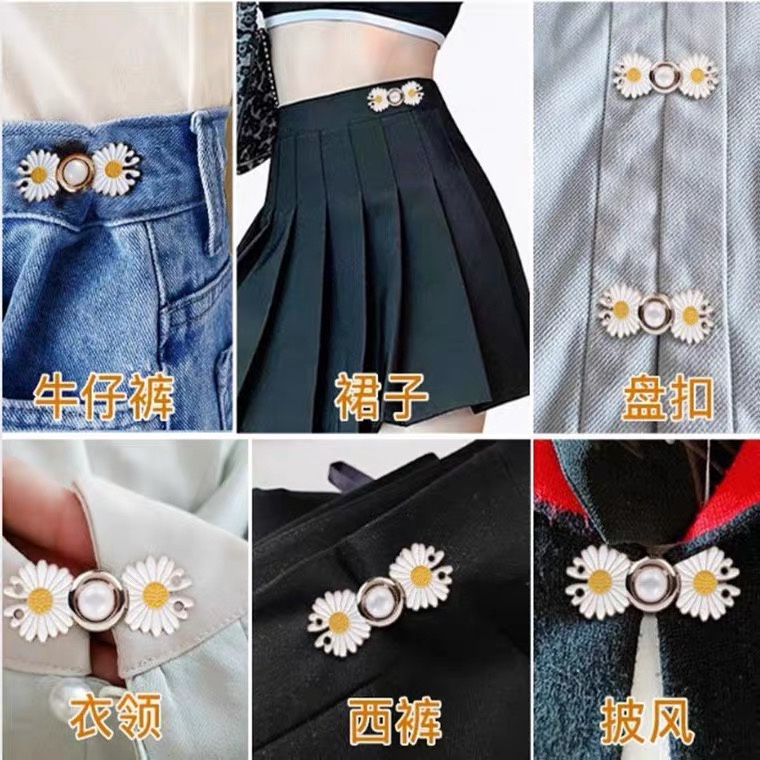 Bộ Nút Khóa Thắt Lưng Bằng Kim Loại Hình Đĩa Phong Cách Hanfu Zi-Mother Cổ Điển Tự Làm