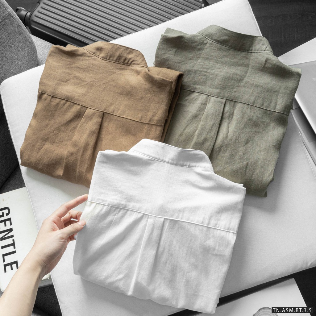 Aó sơ mi nam Bentino HÀNG VNXK chất vải đũi Linen dài tay thoáng mát,thấm hút mồ hôi thoáng khí | BigBuy360 - bigbuy360.vn