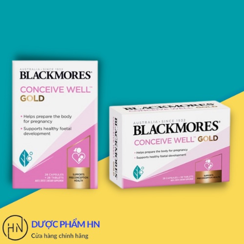 Viên uống tăng khả năng thụ thai Blackmores Conceive Well Gold, Bổ trứng cho nữ giới Duocphamhn92 56 viên