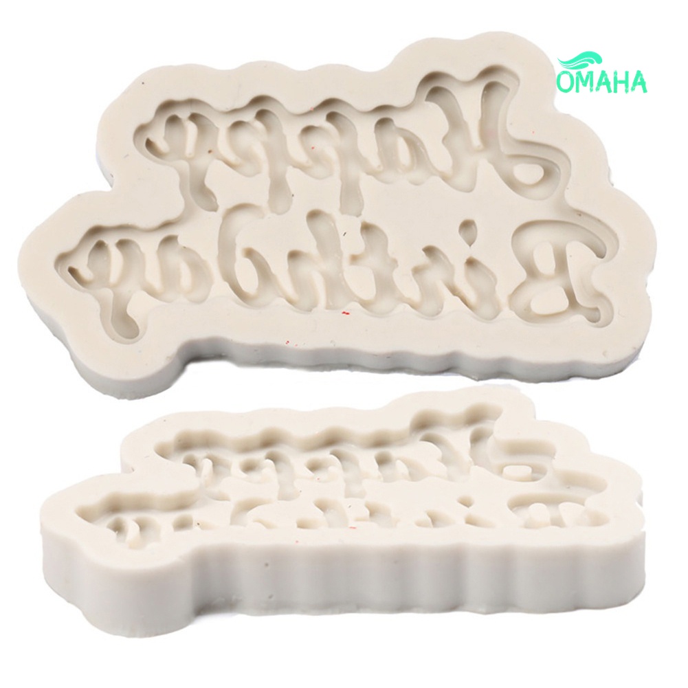 Khuôn Silicone Tạo Hình Chữ Cái Trang Trí Bánh DIY