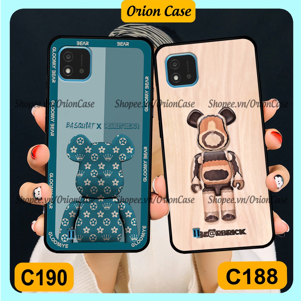 Ốp lưng Realme C20 in hình bearbrick 3D thời trang, cá tính. ốp chống sốc, bền đẹp