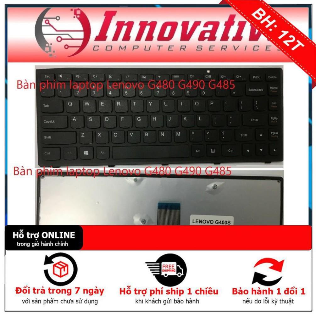 [BH 12TH] ⚡Bàn phím laptop Lenovo G480 G490 G485