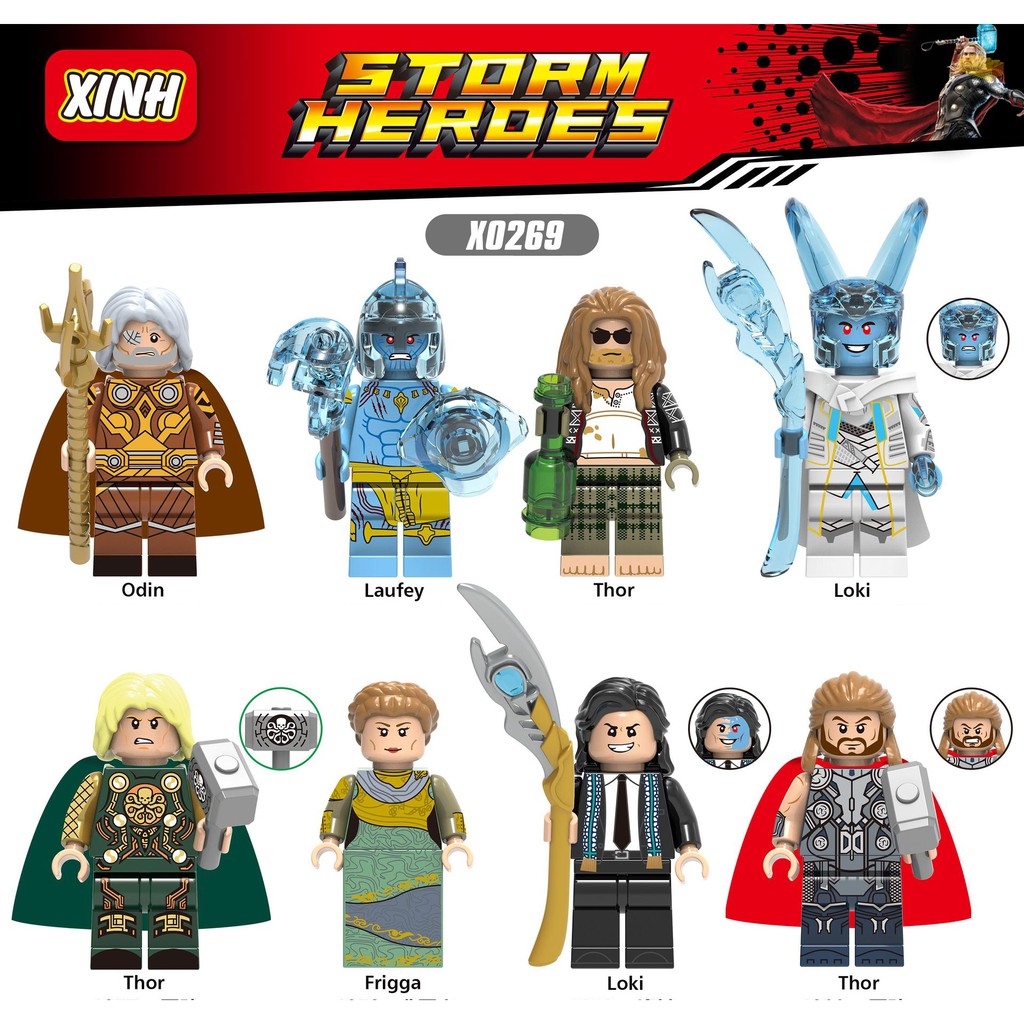 Đồ chơi lắp ráp Lego Minifigures - Marvel Thor Mẫu 1 - Trò chơi lắp ráp mô hình nhân vật