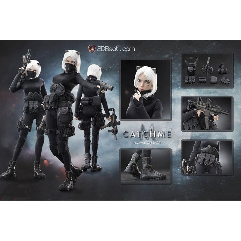 1/6 VERYCOOL VCF-2033B Catch Me Female Assassin phiên bản Head có Sẹo Likenew