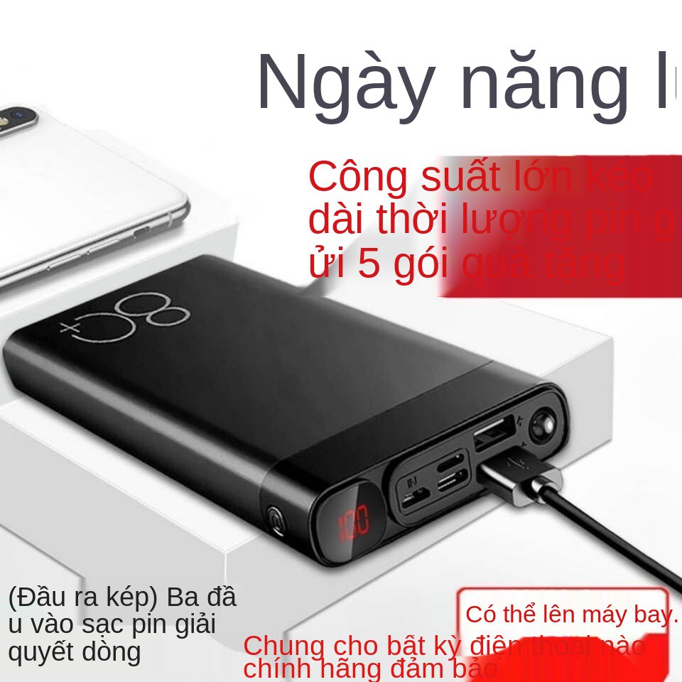 Chính hãng Sạc nhanh và dự phòng dung lượng lớn VIVO Huawei OPPO Universal 20000 mAh cho điện thoại Apple Android