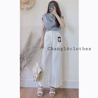 Áo sơ mi lụa cổ vạt chéo