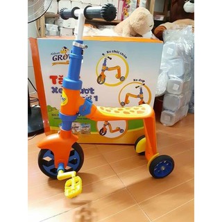 Xe trượt hưu 3in1 cho bé cao cấp quà tặng abot grow