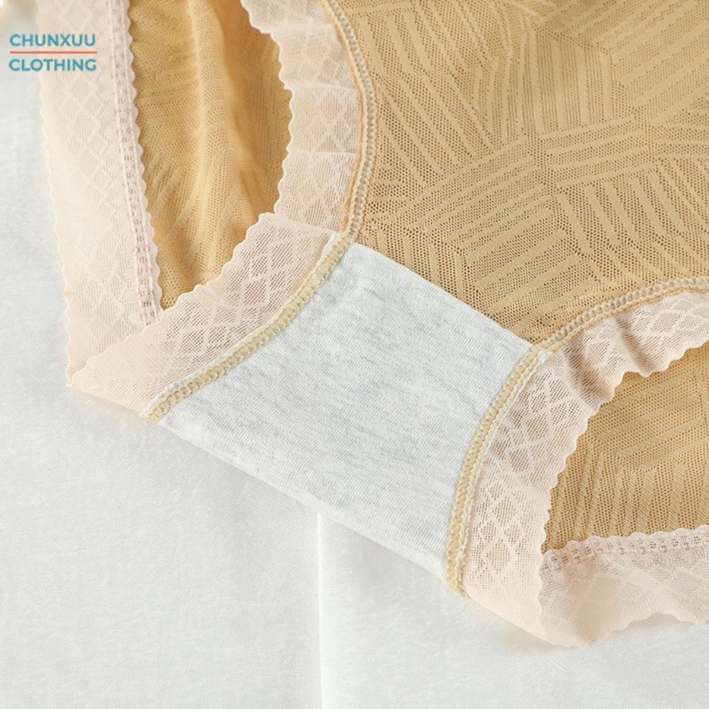 Quần lót nữ phối ren Chunxuu, chất liệu ren gấm cao cấp mềm mát thoáng khí - QC69