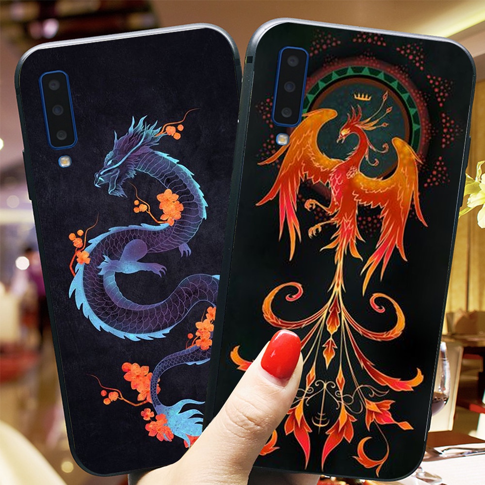 Ốp lưng điện thoại Samsung a7 2018 / a9 2018 bộ hình bọ cạp rồng phong cách nam