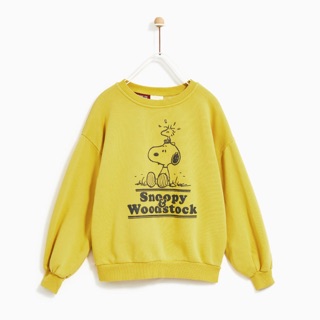 Áo nỉ Zara hoạ tiết snoopy cho bé trai/bé gái