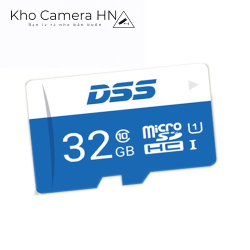 Thẻ nhớ MicroSDHC DSS 32GB P500-32-B2 tốc độ đọc 80Mb/s (chuyên camera,điện thoại, cam hành trình) - BH 24T
