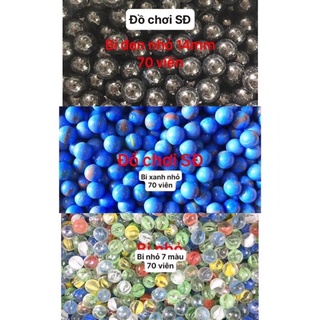 Bi thủy tinh nhỏ 16mm bịt 70 viên