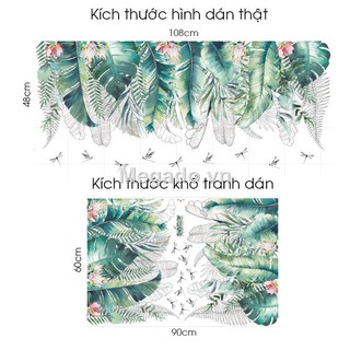 Decal giàn lá xanh A170