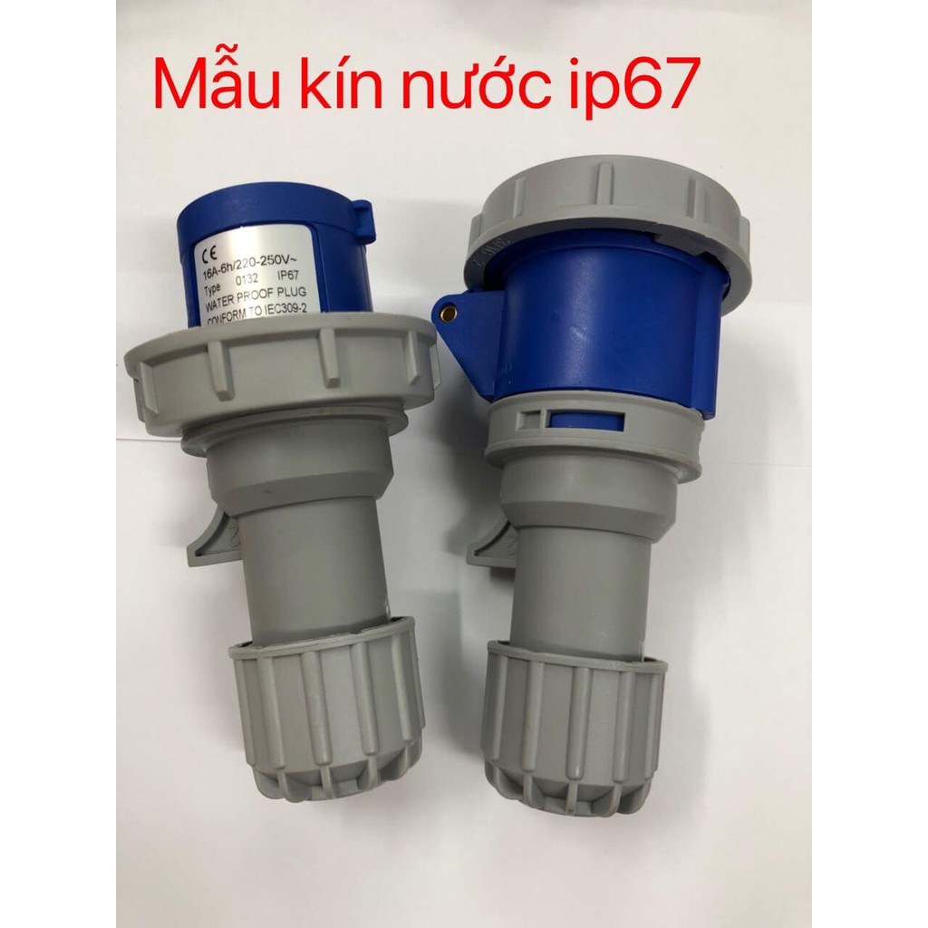 PHÍCH CẮM, Ổ CẮM công nghiệp 3 chấu kín nước ip67