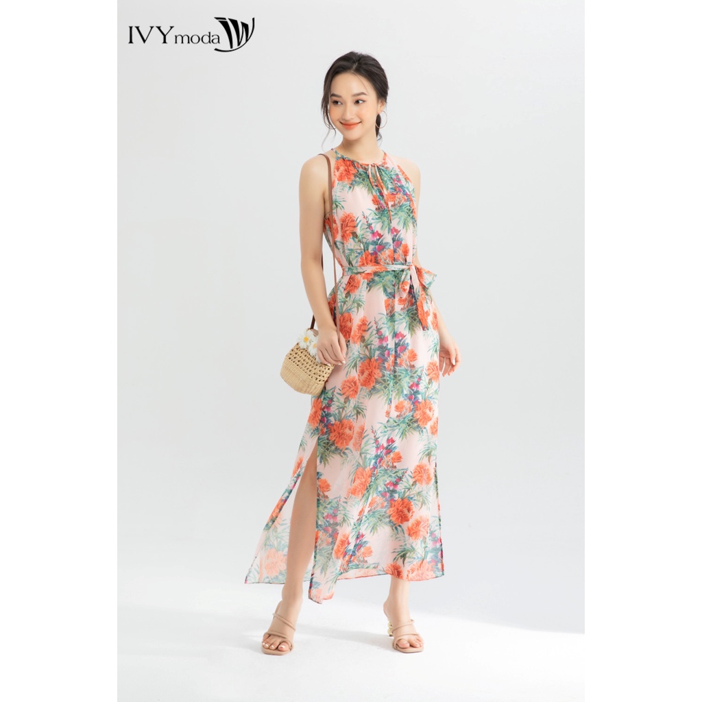Đầm maxi cổ yếm IVY moda MS 41M6699