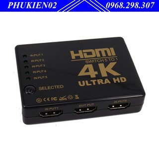 Bộ gộp tín hiệu HDMI 5 vào 1 ra hỗ trợ 4K