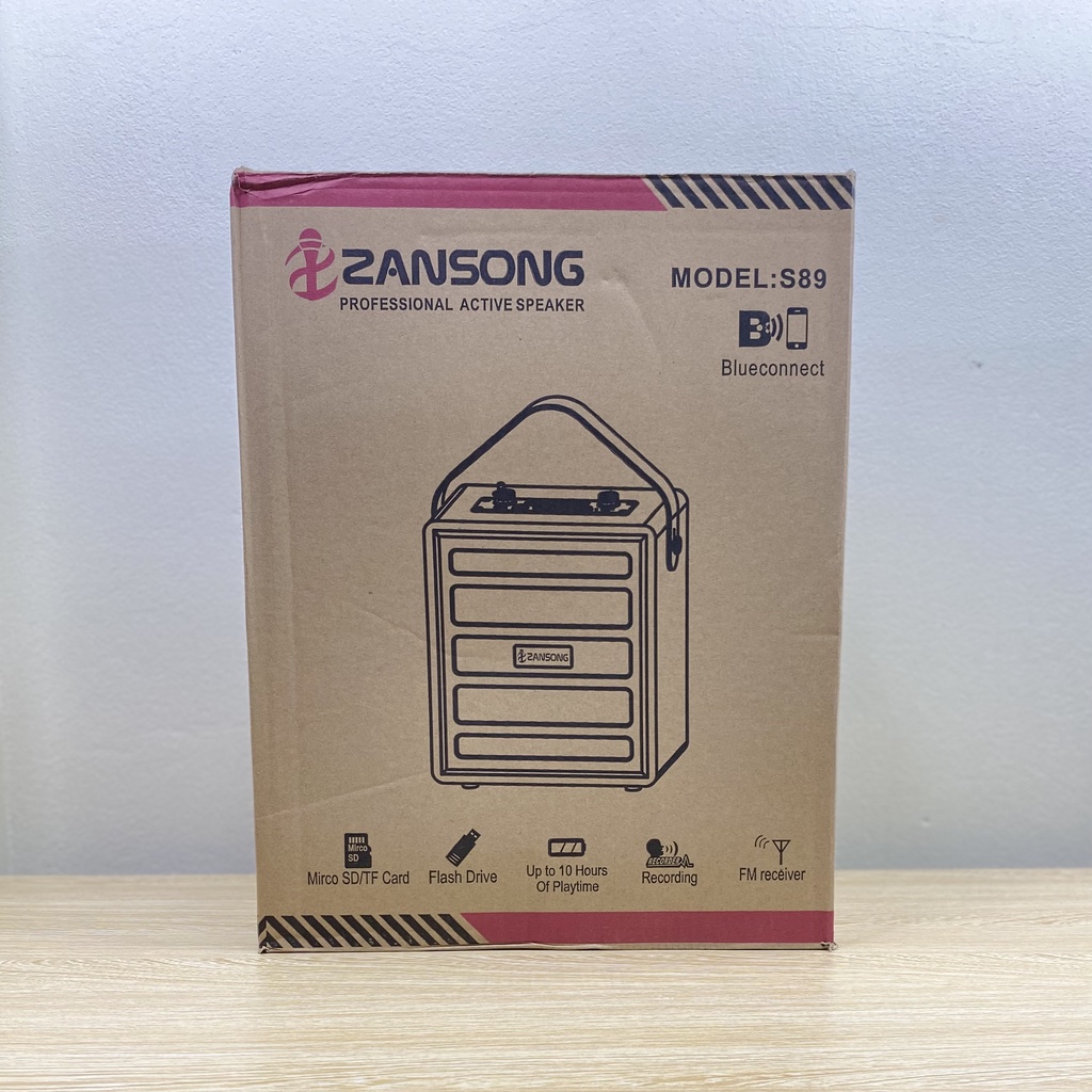 Loa karaoke bluetooth ZANSONG S89 tặng kèm 1 micro không dây