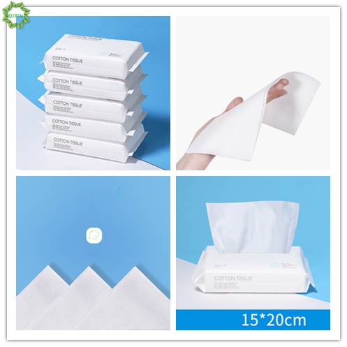 (Hàng Mới Về) Gói 50 Khăn Lau Mặt Bằng Cotton Mềm Dày Dặn Dùng Một Lần