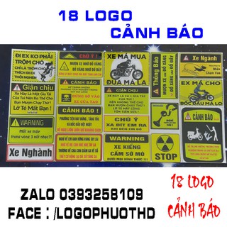 18 logo cảnh báo như hình