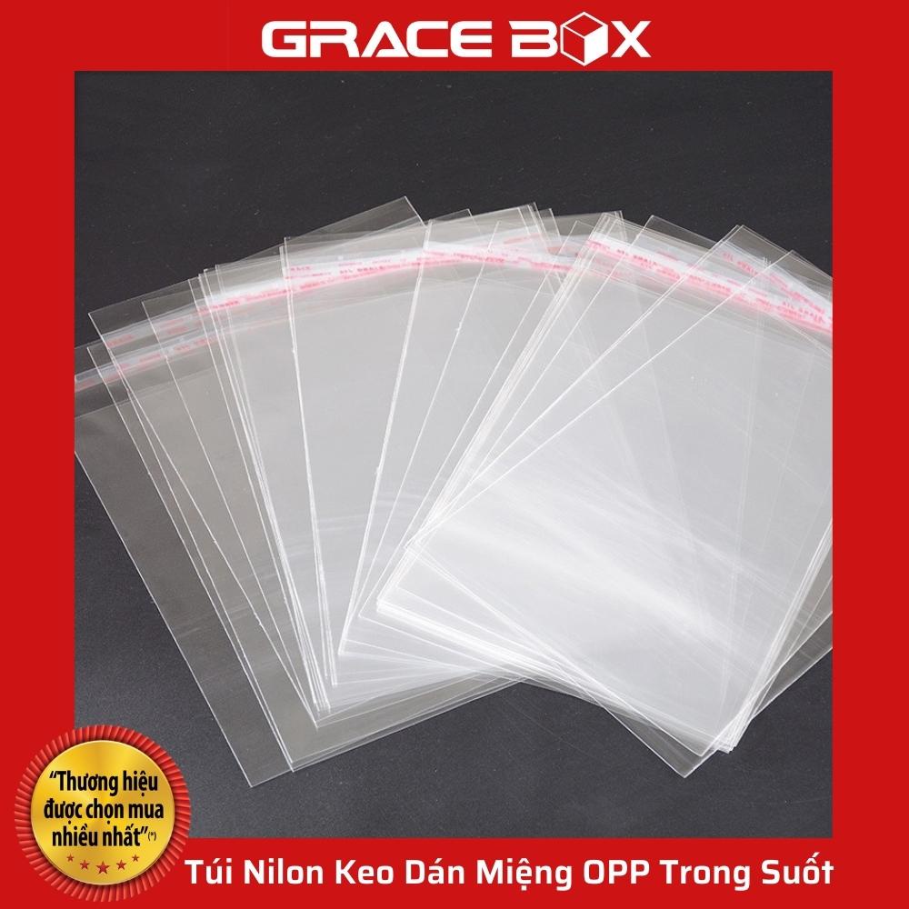 {Giá Sỉ} Túi Nilon Keo Dán Miệng OPP Trong Suốt (Bao Kiếng) Đóng Gói, Đựng Phụ Kiện, Quần Áo - Siêu Thị Bao Bì Grace Box