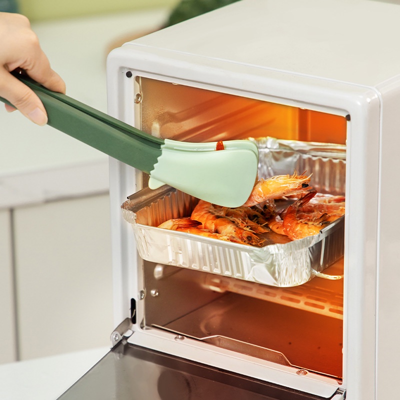 Kẹp gắp thức ăn bằng silicone cấp thực phẩm chịu nhiệt cao chống bỏng