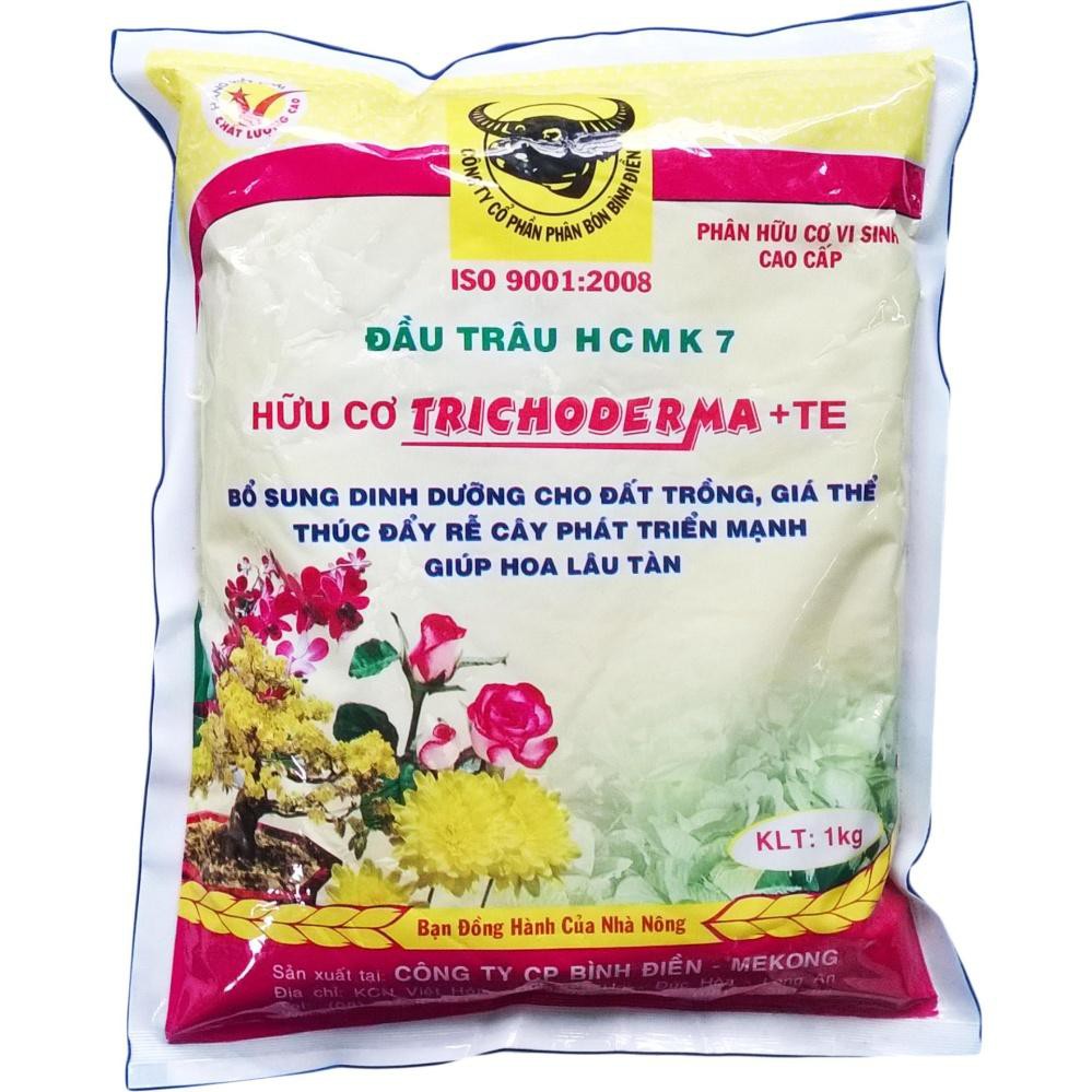 Phân bón đầu trâu hữu cơ vi sinh cao cấp Trichoderma + TE DTDN07 | Vạn Tín Store