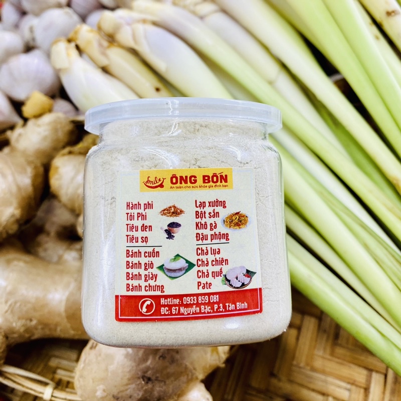Bột Sả Nguyên Chất 100% - Gia Vị ÔNG BỐN