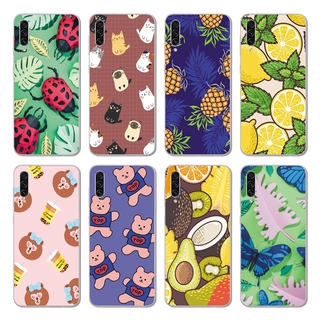 Ốp điện thoại TPU silicone mềm họa tiết trái cây/gấu thích hợp cho Samsung Galaxy A10 A20 A30 A40 A50 A50S
