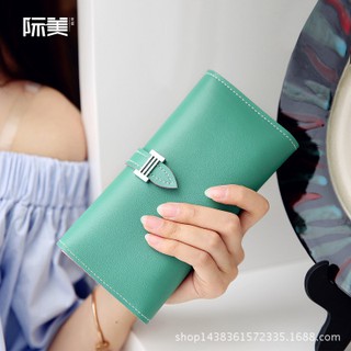 MB1988 Ví da nữ cao cấp khóa thắt lưng