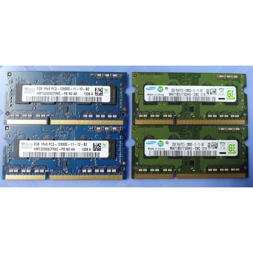 Bộ nhớ ram ddr3 2gb cho laptop, 12800s, pc3-pc3L