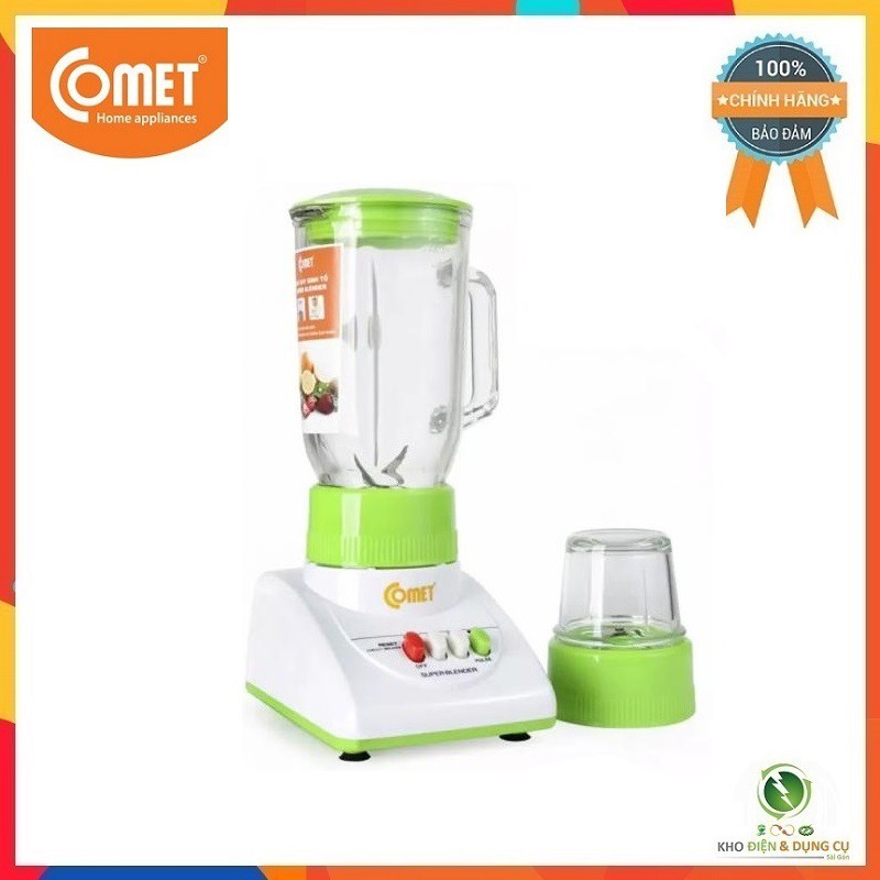 MÁY XAY SINH TỐ 2 CỐI THỦY TINH SIÊU BỀN COMET CM9986 ( 1.2 LÍT - BẢO VỆ CHỐNG QUÁ NHIỆT )