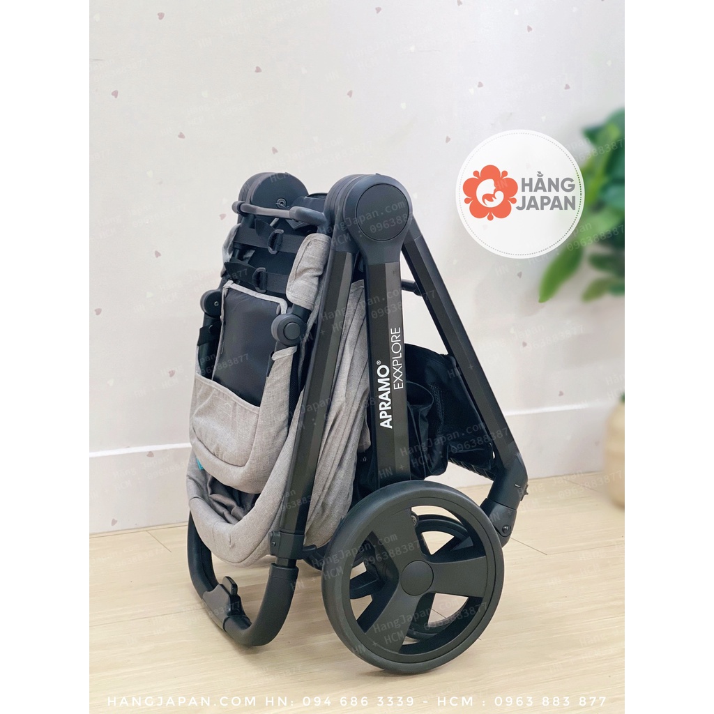 Xe đẩy trợ lực gấp gọn APRAMO EXXPLORE cho bé từ ss tới 36 tháng hàng chính hãng
