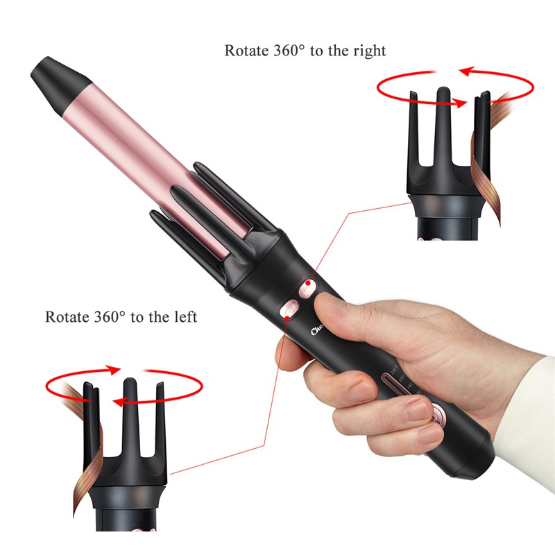 CkeyiN Automatic Hair Curler Ceramic Fast Heating Temperature-Adjustable HS485