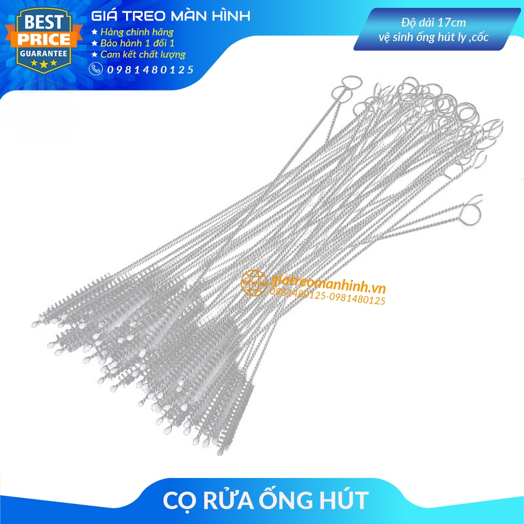 Cọ Rửa Ống Hút Ly Giữ Nhiệt , Ống Hút, Hút Mũi Dây, Ống Hút Cốc Tập Uống - Loại Dài 17 Cm